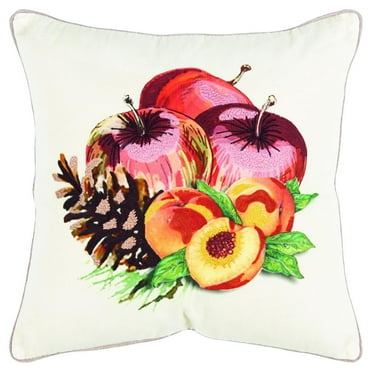 Rizzy Home 20" x 20" Down Filled Pillow with Cotton Duck Cover-Multi-Color