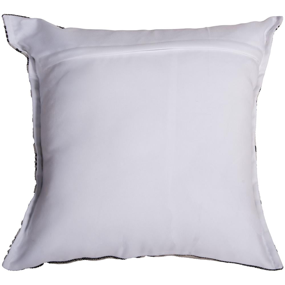 Gray and Black Striped Polyester Pillow Cover 20" x 20"