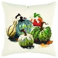 thumbnail image 1 of Rizzy Home Gourds 20" x 20" Poly Filled Pillow with Cotton Duck Cover-Green, 1 of 5