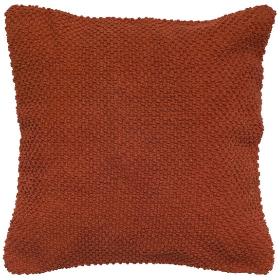 Rizzy Home 20" x 20" Poly Filled Pillow with Cotton Cover-Dark Orange