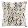 thumbnail image 1 of Rizzy Home 20" x 20" Poly Filled Pillow with Cotton Cover-Ivory/Silver, 1 of 5