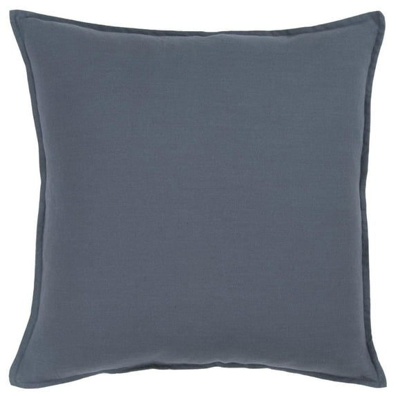 Rizzy Home 20" x 20" Poly Filled Pillow with Cotton Cover in Blue