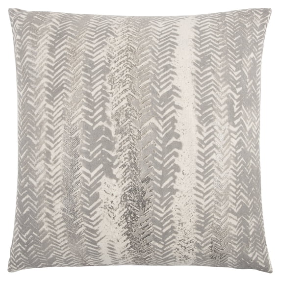 Rizzy Home Chevron 20" x 20" Poly Filled Pillow with Cotton Cover-Gray