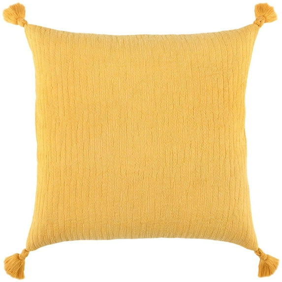 Rizzy Home Transitional Poly Filled Pillow With Gold Finish PILT19121GL002020