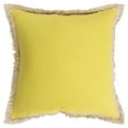 thumbnail image 1 of Rizzy Home 20"x20" lime green solid with fringe polyester filled pillow, 1 of 4