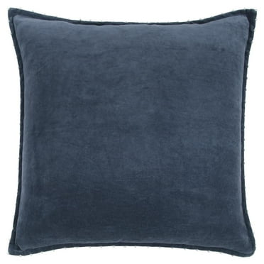 Rizzy Home 22" x 22" Cotton Pillow Cover in Indigo