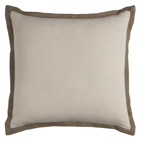 Rizzy Home 22" x 22" Cotton Pillow Cover in Natural