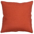 thumbnail image 1 of Rizzy Home 22" x 22" Polyester Pillow Cover in Rust, 1 of 5