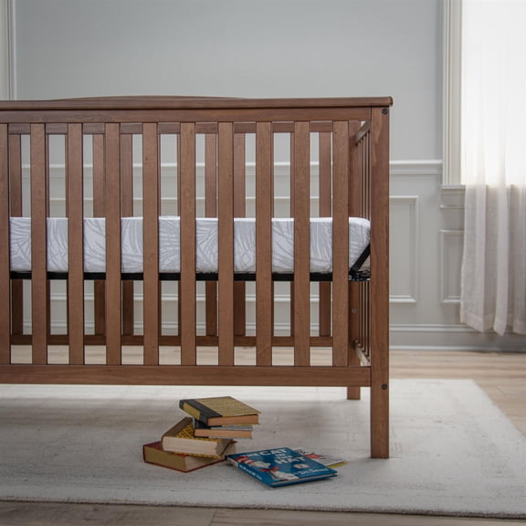 Rizzy Home 28" X 52" Gray Botanical Cotton Cribsheet