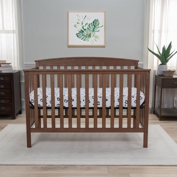 Rizzy Home 28" X 52" Pink Leopard Print Cotton Cribsheet