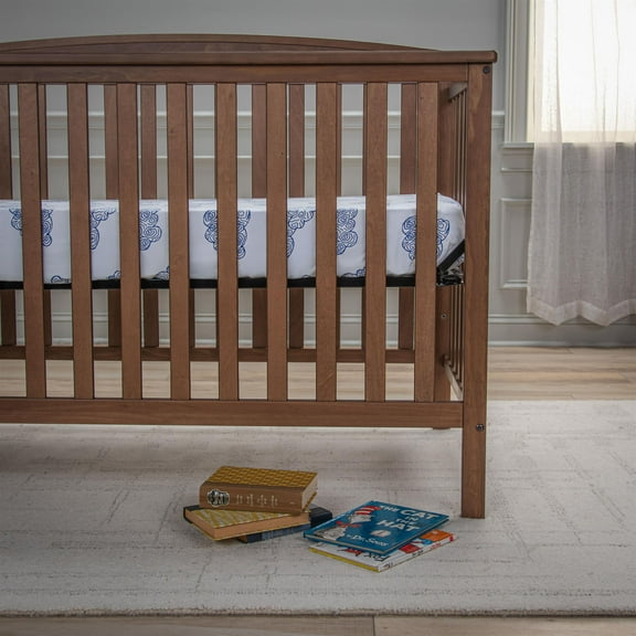 Rizzy Home 28" X 52" White/Blue Cloud Cotton Cribsheet