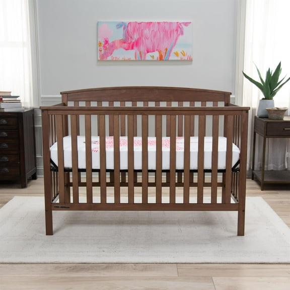 Rizzy Home 28" X 52" White/Pink Tiger Cotton Cribsheet