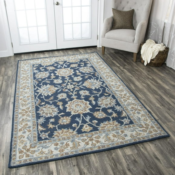Rizzy Home AL2823 Blue 12' x 15' Hand-Tufted Area Rug