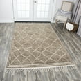 thumbnail image 1 of Rizzy Home BK991A Brown 5'6" x 8'6" Hand-Knotted Area Rug, 1 of 5