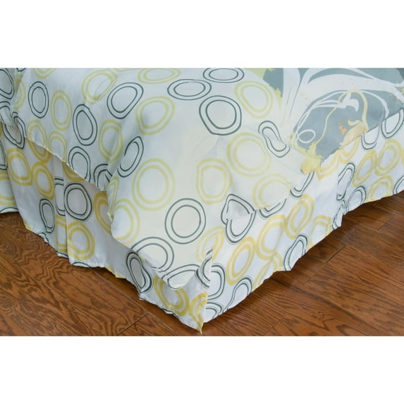 Rizzy Home BS0874 Yellow Microfiber Polyester Full/ Queen Bed Skirt