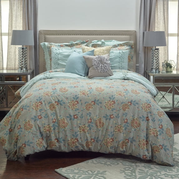 Rizzy Home BT4225 K Ilene's Garden King Bedding Set