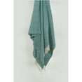 thumbnail image 1 of Rizzy Home  Boho Geometric Throw Blanket Teal/ Natural, 1 of 5