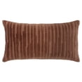 thumbnail image 1 of Rizzy Home Brown 14"X26" Transitional EmbroideRed Poly Filled Throw Pillow, 1 of 5