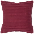 thumbnail image 1 of Rizzy Home Cable Knit Buttoned Back Cotton Decorative Throw Pillow, 18" x 18", Red, 1 of 2