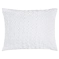 thumbnail image 1 of Rizzy Home Carly 20" x 36" Cotton King Sham in White, 1 of 2