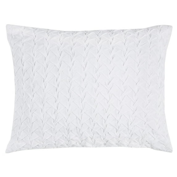 Rizzy Home Carly White Twin Size Quilt 70 Inches X 86 Inches