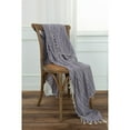 thumbnail image 1 of Rizzy Home  Chevron Hand Loomed Woven Throw Purple/ Natural, 1 of 5