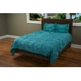 thumbnail image 1 of Rizzy Home Cotton 90"x92" Blue Solid Bedding, 1 of 2
