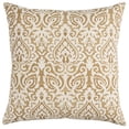 thumbnail image 1 of Rizzy Home Damask 22" x 22" Cotton Pillow Cover in Gold/Natural, 1 of 3