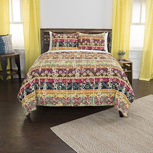 Rizzy Home Dash Geometric Twin Xl 2 Piece Quilt Set In Indigo QLTBQ4508MU006894