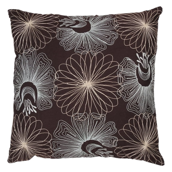 rizzy home glam floral throw pillow