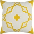 thumbnail image 1 of Rizzy Home Decorative Poly Filled Throw Pillow Medallion 20"X20" Yellow, 1 of 2