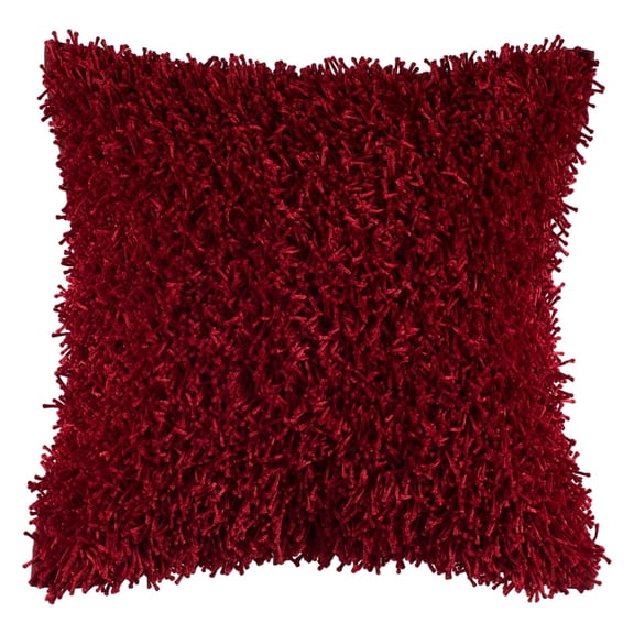 Rizzy Home T-4073 Decorative Pillows, 18 by 18-Inch, Red /Red