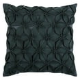 thumbnail image 1 of Rizzy Home Decorative Poly Filled Throw Pillow Solid Botanical Petals 18"X18" Charcoal, 1 of 2