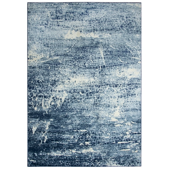 Rizzy Rugs Encore Area Rug EN7262 Blue Faded Distressed 5' 2" x 7' 3" Rectangle