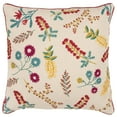 thumbnail image 1 of Rizzy Home Floral 20" x 20" Poly Pillow with Cotton Cover-Multi-ColorBrights, 1 of 5