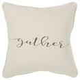 thumbnail image 1 of Rizzy Home "Gather" Poly Filled Decorative Throw Pillow, 20" x 20", Natural, 1 of 5