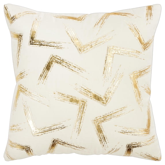 Rizzy Home Geometric 20" x 20" Poly Filled Pillow with Cotton Cover-Ivory