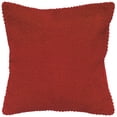 thumbnail image 1 of Rizzy Home Throw Pillow T05285 Red Knife Edge Cotton 20" x 20" Square, Down Filled, 1 of 2
