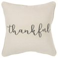 thumbnail image 1 of Rizzy Home Holiday "Thankful" Poly Filled Decorative Throw Pillow, 20" x 20", Natural, 1 of 5