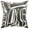 thumbnail image 1 of Rizzy Home Ivory/CHARCOAL 20"X20" Abstract Appliqued Poly Filled Throw Pillow, 1 of 5