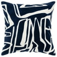 thumbnail image 1 of Rizzy Home Ivory/DARK Blue 20"X20" Abstract Appliqued Poly Filled Throw Pillow, 1 of 5