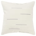 thumbnail image 1 of Rizzy Home Ivory/ Silver 20"X20" Geometric Woven Poly Filled Throw Pillow, 1 of 5