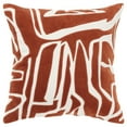 thumbnail image 1 of Rizzy Home Ivory/Terracotta 20"X20" Abstract Appliqued Poly Filled Throw Pillow, 1 of 5