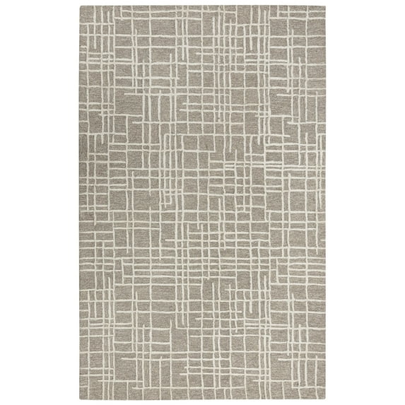 Rizzy Rugs Jazz Area Rug JZZ975 Modern Gray/Natural, 8' 9" x 11' 9", Gray/Natural