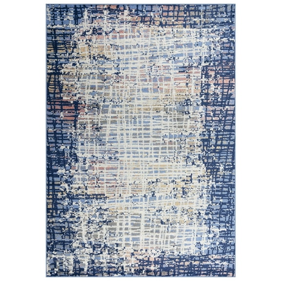 Rizzy Rugs Marquise Area Rug MRQ841 Contemporary Navy, 2' 6" x 7' 3", Navy