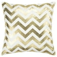 thumbnail image 1 of Rizzy Home Chevron 18" x 18" Poly Filled Pillow with Cotton Cover-Gold, 1 of 5