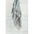 thumbnail image 1 of Rizzy Home Monochromatic Recycled Polyester Woven Throw, 50"x60" , Grey, 1 of 3