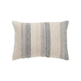 thumbnail image 1 of Rizzy Home Multi Color/DARK Natural 14"X20" Stripe Woven Poly Filled Throw Pillow, 1 of 3
