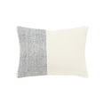 thumbnail image 1 of Rizzy Home Natural/Deep Dark Blue 14"X20" Color Block Stripe Woven Poly Filled Throw Pillow, 1 of 5