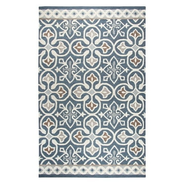 Rizzy Rugs Ashlyn Area Rug AL2823 Blue Waves Curves 12' x 15' Rectangle ...